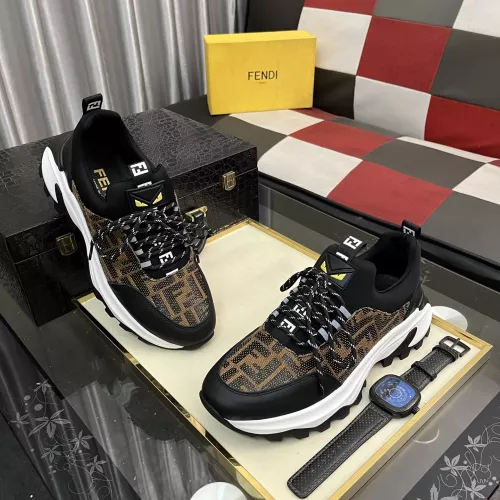 Replica Fendi Casual Shoes For Men #1356565 $85.00 USD for Wholesale