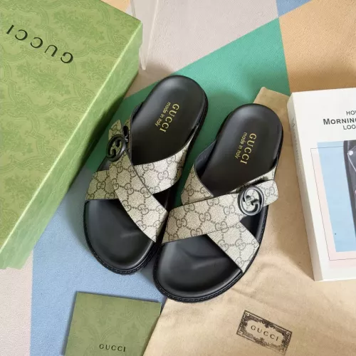 Replica Gucci Slippers For Men #1356676 $60.00 USD for Wholesale