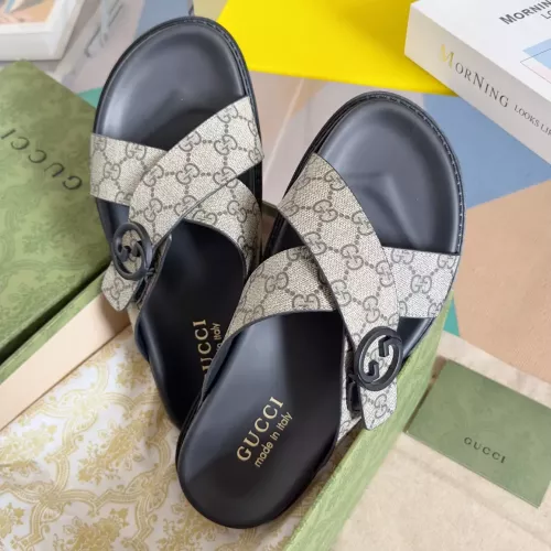 Replica Gucci Slippers For Men #1356676 $60.00 USD for Wholesale