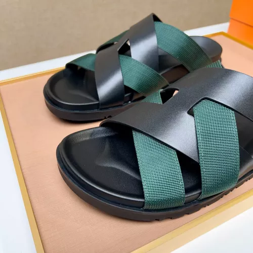Replica Hermes Slippers For Men #1357135 $56.00 USD for Wholesale