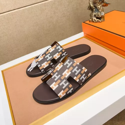 Replica Hermes Slippers For Men #1357137 $48.00 USD for Wholesale