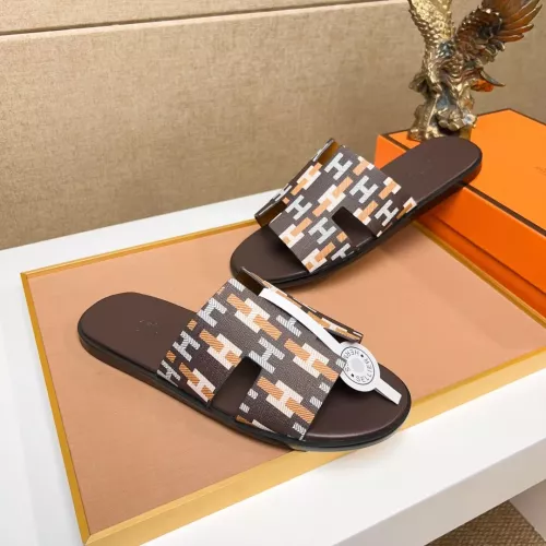 Replica Hermes Slippers For Men #1357137 $48.00 USD for Wholesale