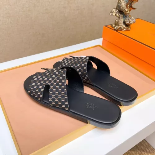 Replica Hermes Slippers For Men #1357142 $48.00 USD for Wholesale