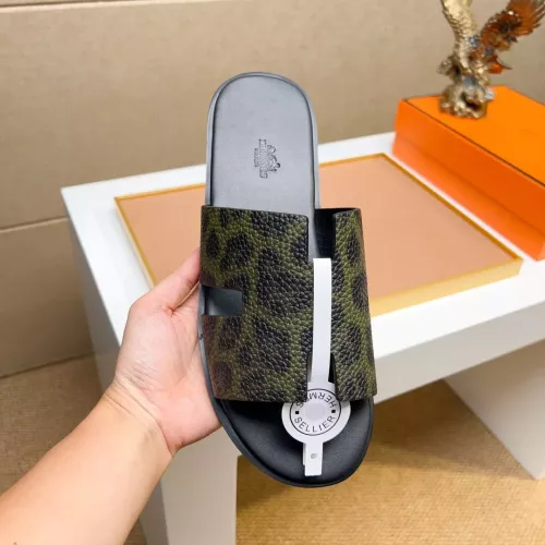 Replica Hermes Slippers For Men #1357149 $48.00 USD for Wholesale