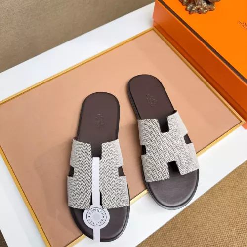 Replica Hermes Slippers For Men #1357157 $48.00 USD for Wholesale
