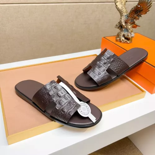 Replica Hermes Slippers For Men #1357160 $48.00 USD for Wholesale
