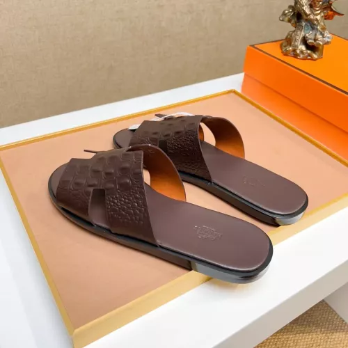 Replica Hermes Slippers For Men #1357160 $48.00 USD for Wholesale