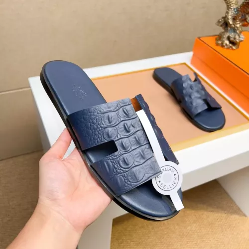 Replica Hermes Slippers For Men #1357161 $48.00 USD for Wholesale