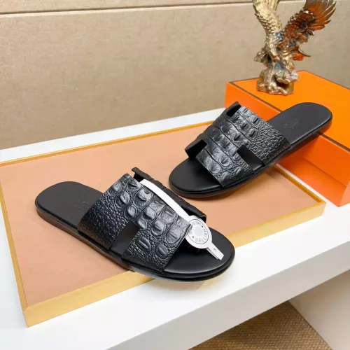 Replica Hermes Slippers For Men #1357162 $48.00 USD for Wholesale