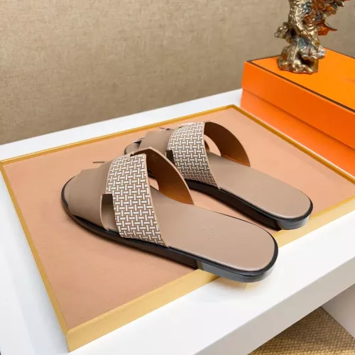 Replica Hermes Slippers For Men #1357163 $48.00 USD for Wholesale