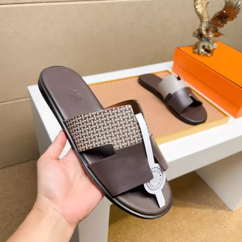 Replica Hermes Slippers For Men #1357164 $48.00 USD for Wholesale