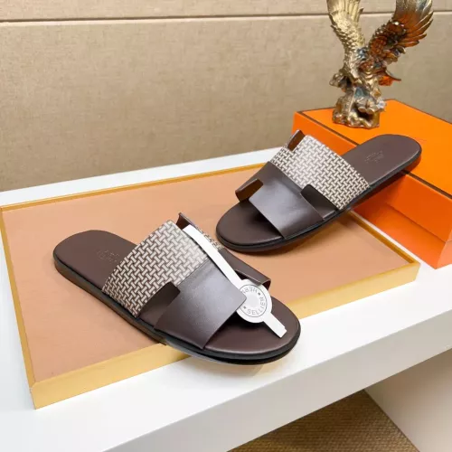 Replica Hermes Slippers For Men #1357164 $48.00 USD for Wholesale