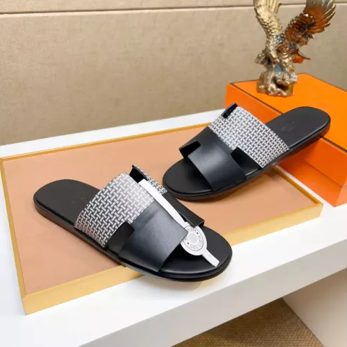 Replica Hermes Slippers For Men #1357166 $48.00 USD for Wholesale