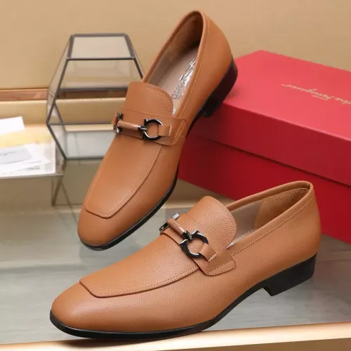Cheap Salvatore Ferragamo Leather Shoes For Men #1357311, $$122.00 USD On Salvatore Ferragamo Leather Shoes