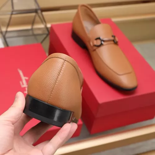 Replica Salvatore Ferragamo Leather Shoes For Men #1357311 $122.00 USD for Wholesale