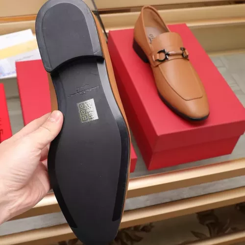 Replica Salvatore Ferragamo Leather Shoes For Men #1357311 $122.00 USD for Wholesale
