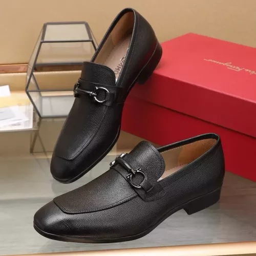 Cheap Salvatore Ferragamo Leather Shoes For Men #1357312, $$122.00 USD On Salvatore Ferragamo Leather Shoes