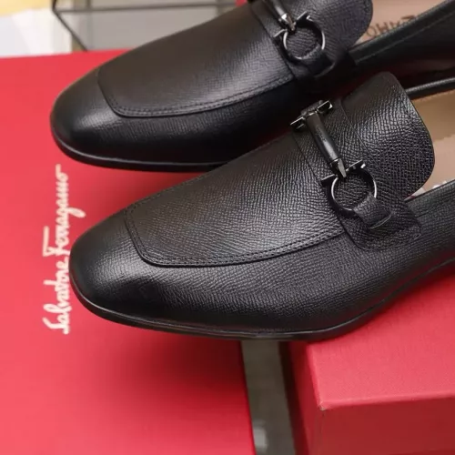 Replica Salvatore Ferragamo Leather Shoes For Men #1357312 $122.00 USD for Wholesale