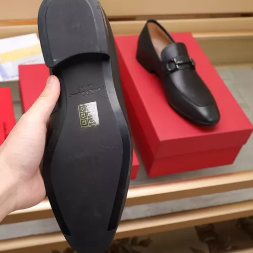 Replica Salvatore Ferragamo Leather Shoes For Men #1357312 $122.00 USD for Wholesale