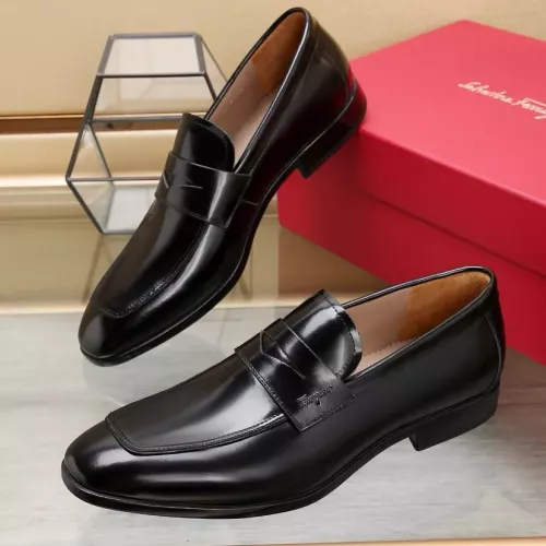 Cheap Salvatore Ferragamo Leather Shoes For Men #1357319, $$122.00 USD On Salvatore Ferragamo Leather Shoes