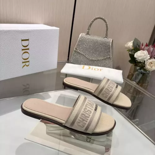 Replica Christian Dior Slippers For Women #1357486 $82.00 USD for Wholesale