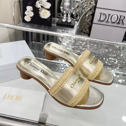 Replica Christian Dior Slippers For Women #1357498 $85.00 USD for Wholesale