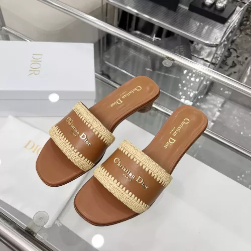 Replica Christian Dior Slippers For Women #1357502 $85.00 USD for Wholesale