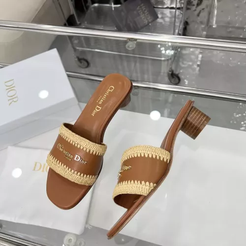 Replica Christian Dior Slippers For Women #1357502 $85.00 USD for Wholesale