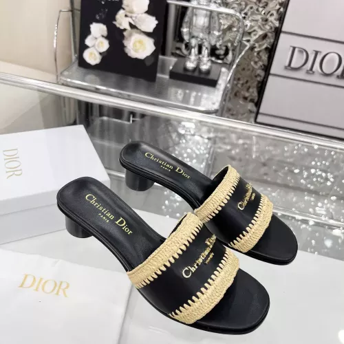 Replica Christian Dior Slippers For Women #1357503 $85.00 USD for Wholesale