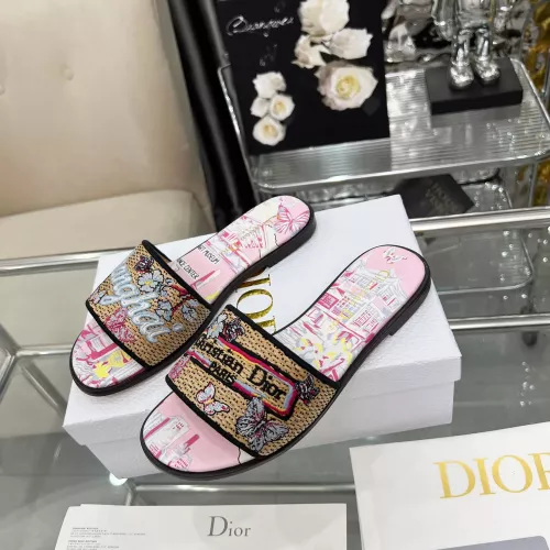 Replica Christian Dior Slippers For Women #1357583 $85.00 USD for Wholesale