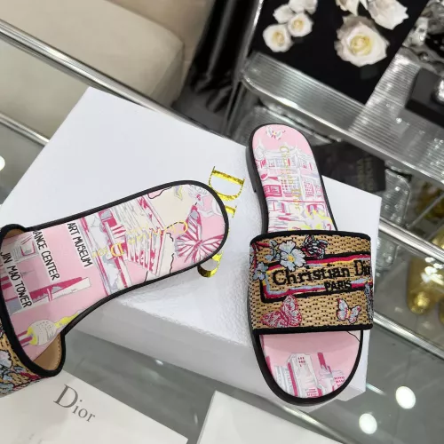 Replica Christian Dior Slippers For Women #1357583 $85.00 USD for Wholesale