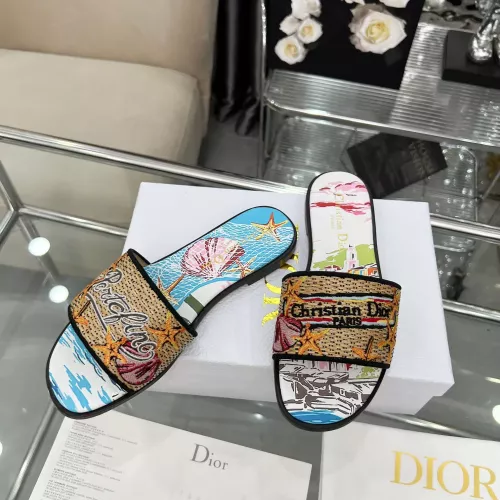 Replica Christian Dior Slippers For Women #1357584 $85.00 USD for Wholesale