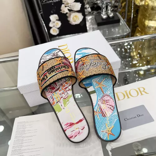 Replica Christian Dior Slippers For Women #1357584 $85.00 USD for Wholesale