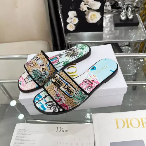 Replica Christian Dior Slippers For Women #1357586 $85.00 USD for Wholesale