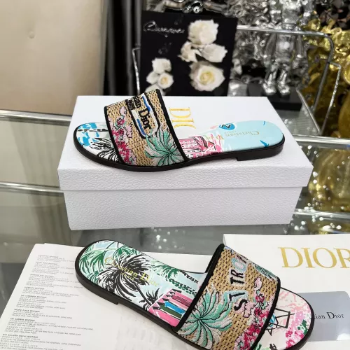 Replica Christian Dior Slippers For Women #1357586 $85.00 USD for Wholesale
