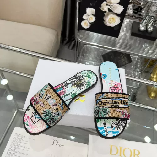 Replica Christian Dior Slippers For Women #1357586 $85.00 USD for Wholesale