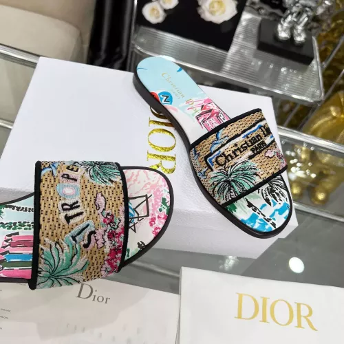 Replica Christian Dior Slippers For Women #1357586 $85.00 USD for Wholesale