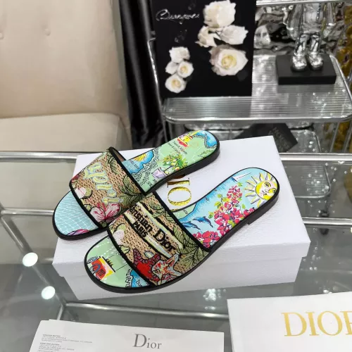 Replica Christian Dior Slippers For Women #1357587 $85.00 USD for Wholesale
