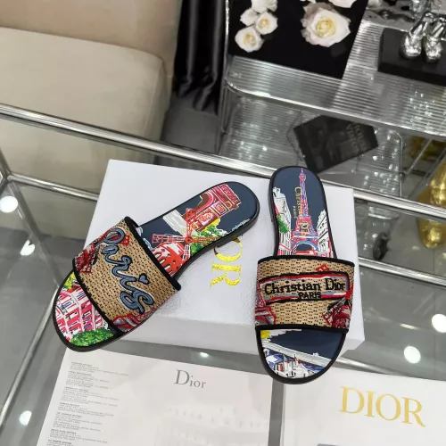 Replica Christian Dior Slippers For Women #1357588 $85.00 USD for Wholesale
