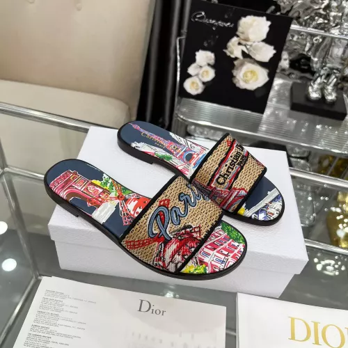 Replica Christian Dior Slippers For Women #1357588 $85.00 USD for Wholesale