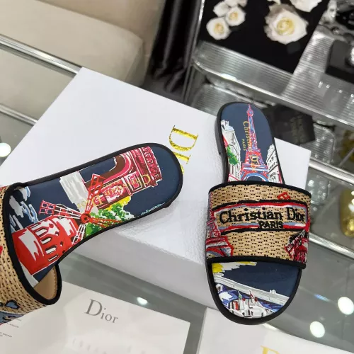Replica Christian Dior Slippers For Women #1357588 $85.00 USD for Wholesale