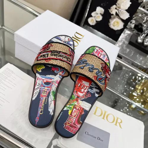 Replica Christian Dior Slippers For Women #1357588 $85.00 USD for Wholesale