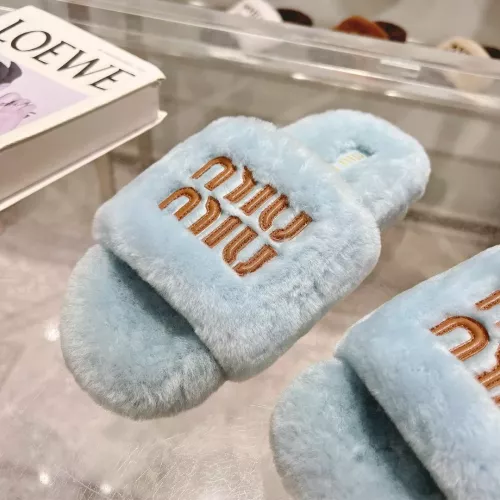 Replica MIU MIU Slippers For Women #1357592 $92.00 USD for Wholesale