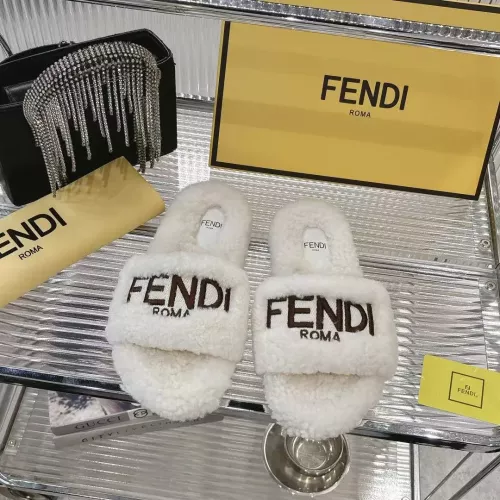 Replica Fendi Slippers For Women #1357607 $92.00 USD for Wholesale