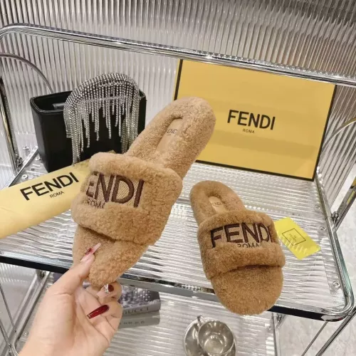 Replica Fendi Slippers For Women #1357608 $92.00 USD for Wholesale