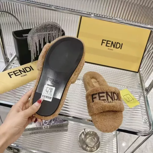 Replica Fendi Slippers For Women #1357608 $92.00 USD for Wholesale