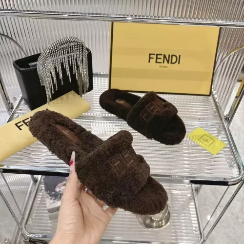 Replica Fendi Slippers For Women #1357609 $92.00 USD for Wholesale