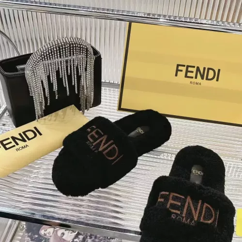 Replica Fendi Slippers For Women #1357610 $92.00 USD for Wholesale