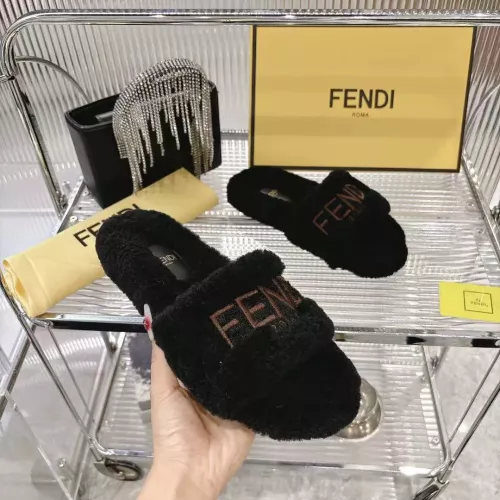 Replica Fendi Slippers For Women #1357610 $92.00 USD for Wholesale