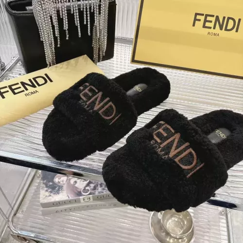 Replica Fendi Slippers For Women #1357610 $92.00 USD for Wholesale